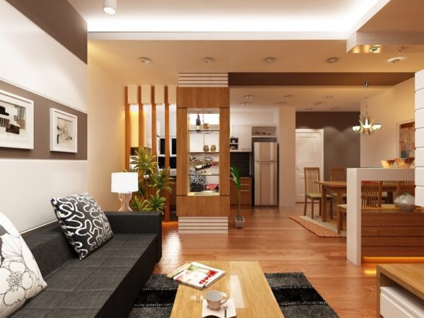 Nội thất nhà phố liền kề Nhà Bè – chị P – 4 tầng
